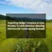 Lush green open landscape with a wooden fence post and blog title overlay about exporting hedge trimmers and pole pruners to Latin America.